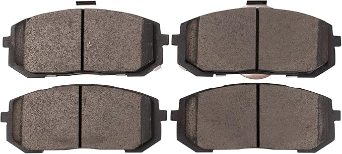 TRQ Front Ceramic Brake Pad Set Compatible with 21-23 Hyundai Elantra N Line 20-22 Hyundai Sonata SE Hybrid Limited Limited SEL Plus Hybrid SEL SEL Hybrid Blue 21 Kia K5