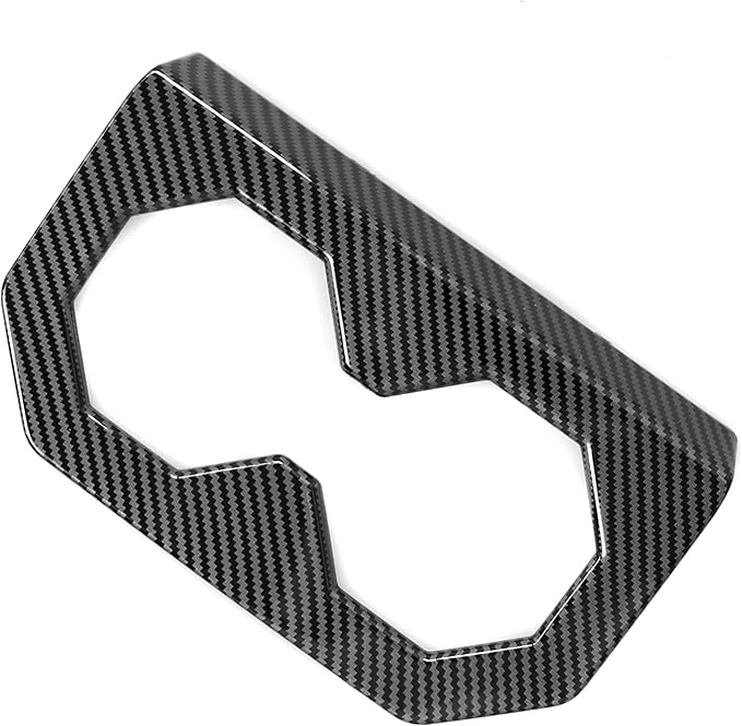 Barong for Tesla Cybertruck Accessoriess Interior Stickers Car Rear Seat Cup Holder Cover Trim Frame Decal Carbon Fiber Pattern
