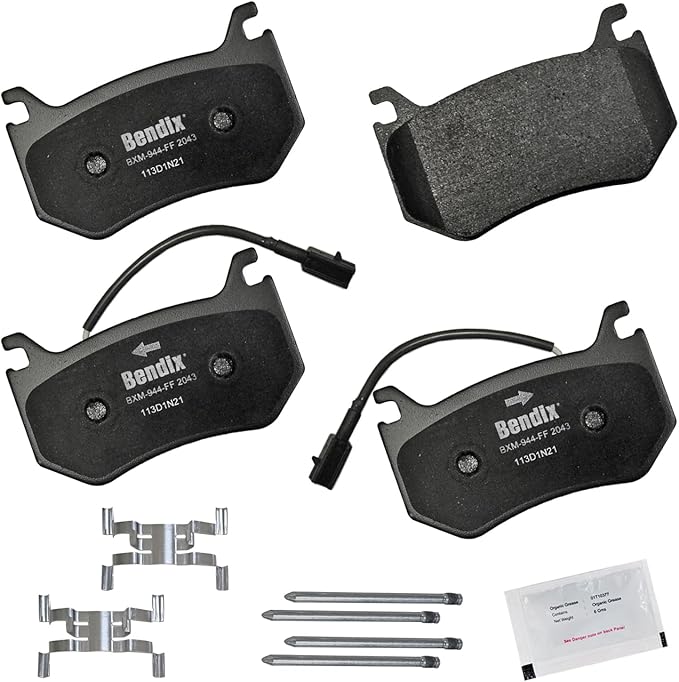 Bendix Priority1 CFM2043 Semi-Metallic Rear Brake Pads for Alfa Romeo Giulia 2023-2017, Stelvio 2020