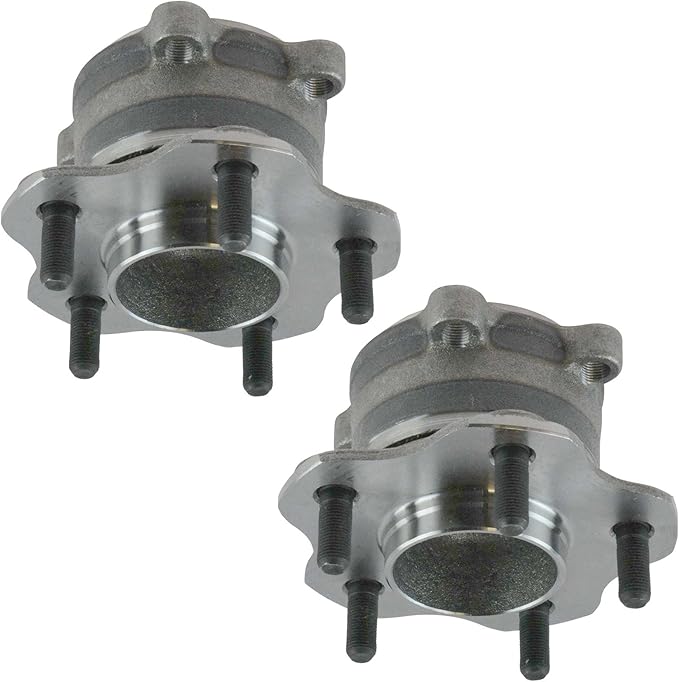 TRQ Rear Driver and Passenger Side Wheel Bearing and Hub Assembly Set 2 Piece Compatible with 2009-2014 Nissan Murano Front Wheel Drive 2011-2017 Quest