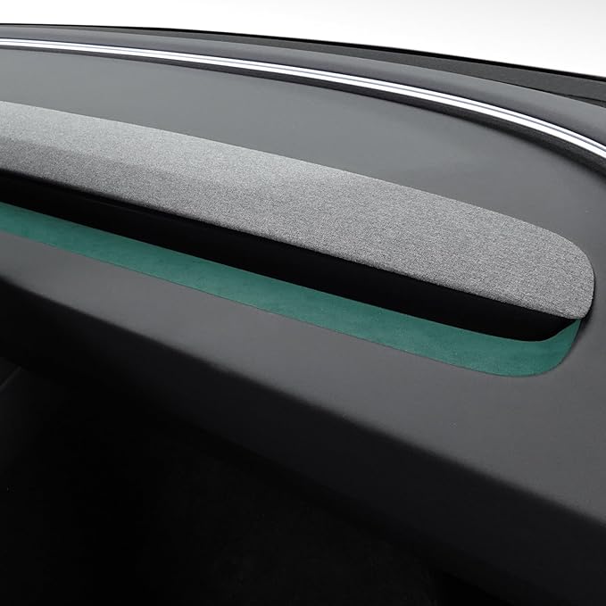 Betterhumz Car Dashboard Panel Trim for Tesla Model 3 M3 Highland 2026 2024 2025 Center Console Front Air Condition Vent Cover Sticker Moulding Tuning Accessories (for Alcantara Green)