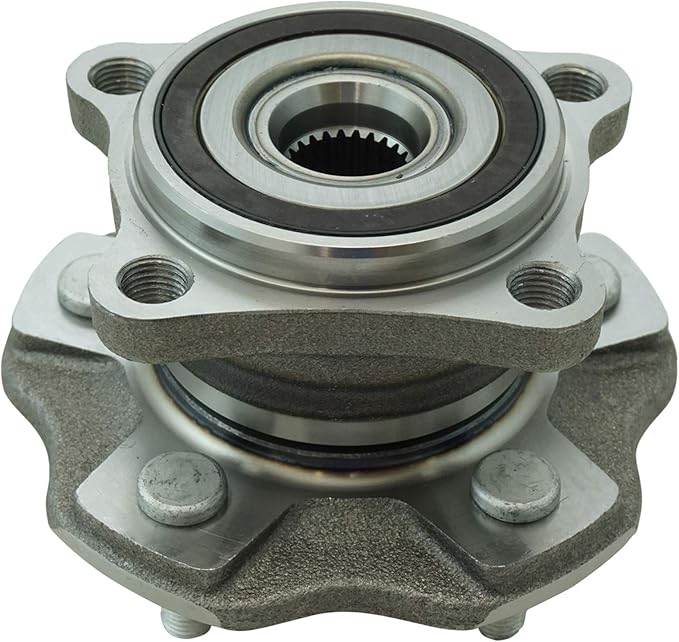 TRQ Rear Wheel Bearing and Hub Assembly Set 2 Piece Compatible with 10-15 Lexus RX350 16-22 21-23 Toyota Highlander 21-22 Sienna AWD Models