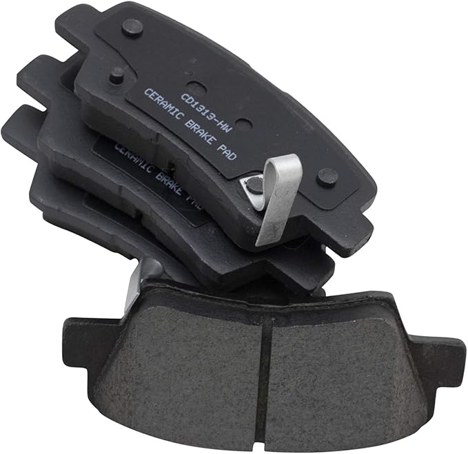 TRQ Rear Brake Pads Ceramic Compatible with 2010-2011 Hyundai Azera 2009-2010 Sonata 2007-2009 Kia Amanti 2010-2013 Soul