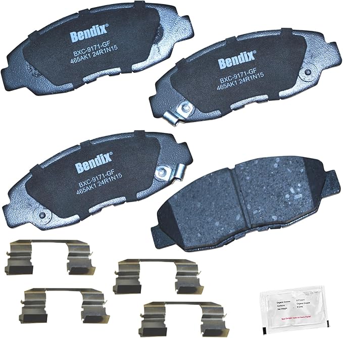 Bendix Priority1 CFC465AK1 Ceramic Front Brake Pads for Honda Accord 2002-1998