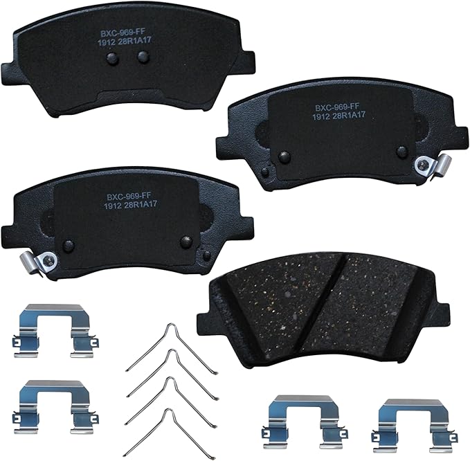 Bendix Premium SBC1912 Ceramic Front Brake Pads for Hyundai Elantra 2020-2017, Ioniq 2022-2017, Kia Niro 2022-2017