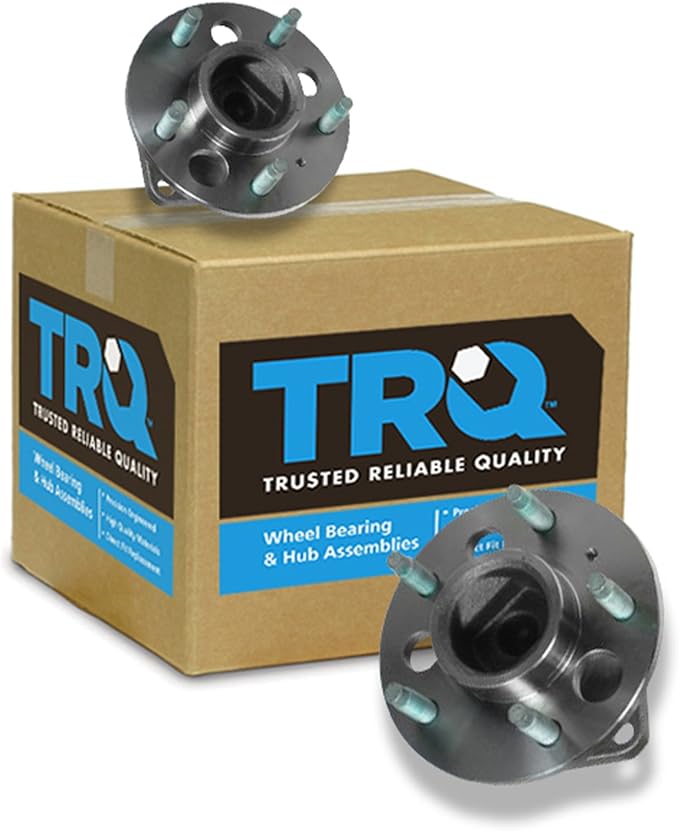 TRQ 2 Piece Rear Wheel Bearing & Hub Assembly Set Compatible with 1997-2003 Buick Century 1996 Regal 1996-2001 Chevrolet Lumina 1996-1999 Monte Carlo 1997 Oldsmobile Cutlass Supreme