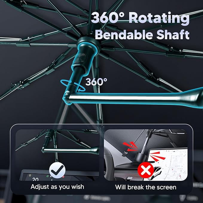 Autorder Windshield Sun Shade Umbrella for 2020-2025 Nissan Sentra Accessories,Upgraded Ice Crystal Material,Easy Setup Umbrella Sunshade for Car Windshield,100% Sun Blocking