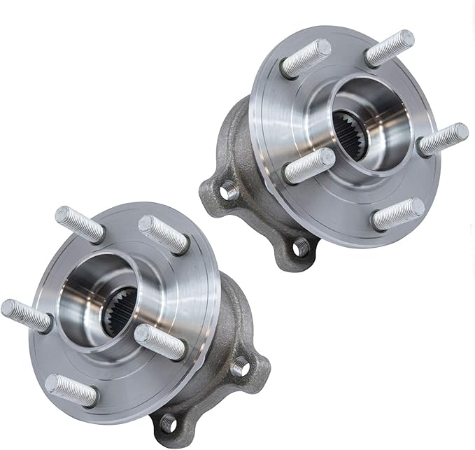 TRQ Rear Wheel Bearing and Hub Assembly Set 2 Piece Compatible with 13-19 Ford Escape AWD 15-16 Lincoln MKC AWD 17-18 MKC Black Label Select Reserve AWD 17-18 MKC Select Reserve FWD 2019 MKC AWD