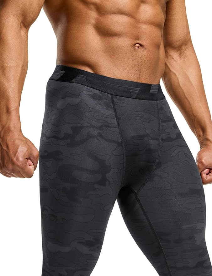 TSLA Men's Compression Pants - Cool Dry Athletic Sports Workout Running Tights Leggings Baselayer