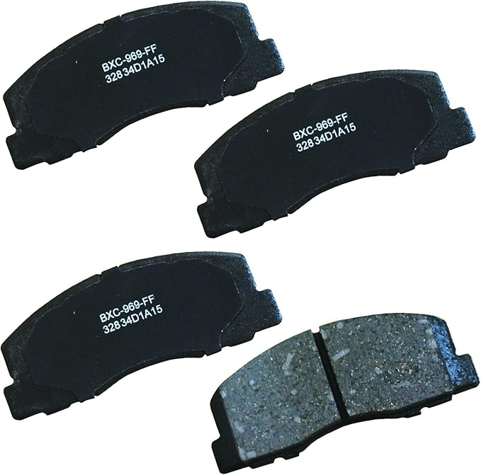 Bendix Premium SBC328 Ceramic Front Brake Pads for Select Models Coda Sedan, Dodge GTX, Colt, Eagle Summit, Vista, Mitsubishi Cordia, Galant, Mirage, Tredia, Plymouth Colt