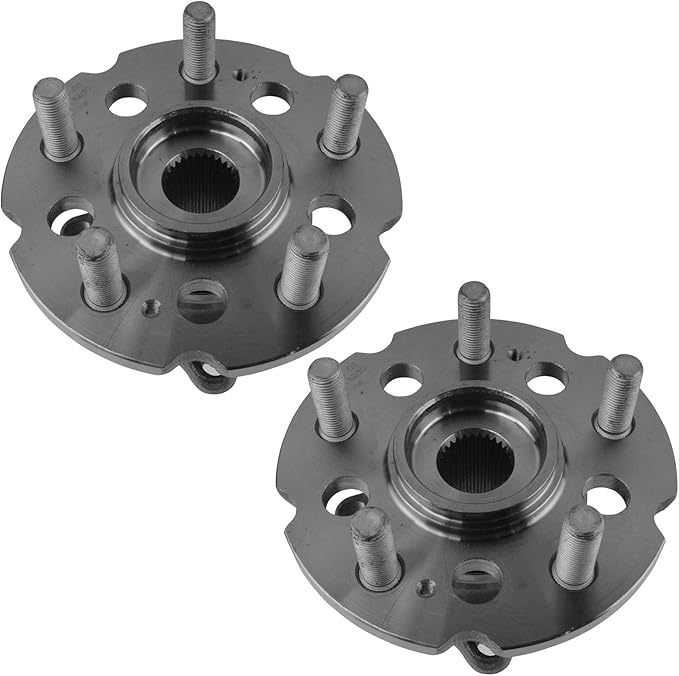 TRQ Rear Left and Right Wheel Bearing and Hub Assembly Set 2 Piece Compatible with 2007-2013 Acura MDX 2010-2013 ZDX 2009-2015 Honda Pilot All Wheel Drive