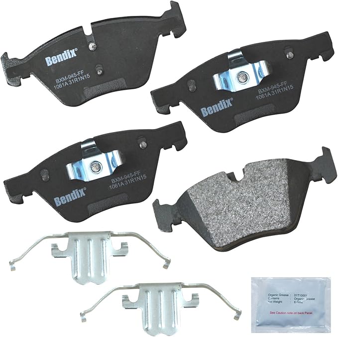 Bendix Priority1 CFM1061A Semi-Metallic Front Brake Pads for BMW 128i 2013-2012