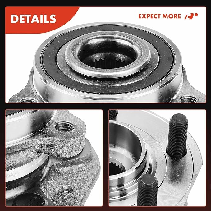 A-Premium Front Wheel Bearing and Hub Assembly with 5-Lug Compatible with Tesla Model 3 2018-2022, Model Y 2020-2022, AWD only
