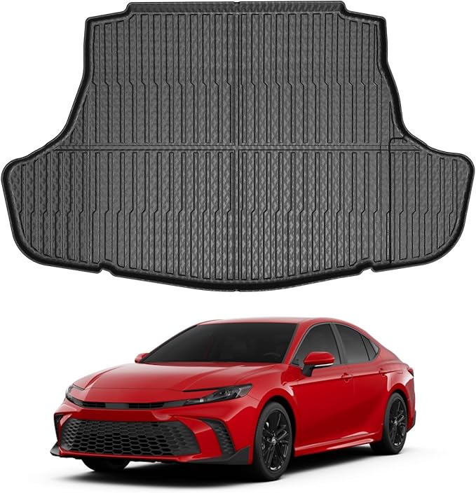 Mixsuper Cargo Liner for Toyota Camry 2018-2025 (All Models Including Hybrid), Trunk Mat for Toyota Camry Accessories Cargo Mat Rear Trunk Liner Black