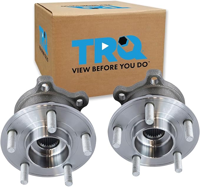 TRQ Rear Wheel Bearing and Hub Assembly Set 2 Piece Compatible with 13-19 Ford Escape AWD 15-16 Lincoln MKC AWD 17-18 MKC Black Label Select Reserve AWD 17-18 MKC Select Reserve FWD 2019 MKC AWD