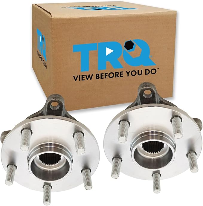 TRQ Front Left and Right Wheel Bearing and Hub Assembly Set 2 Piece Compatible with 13-20 Lexus GS350 AWD 06-15 IS250 AWD 15-19 IS350 AWD 2020 IS350 AWD 18-19 IS300 V6 3.5L 20-22 RC300 V6 3.5L