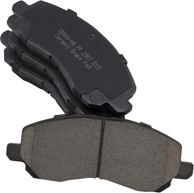 TRQ Front Posi Ceramic Brake Pad Kit Set for 200 / Avenger/Caliber/Compass/Eclipse/Galant/Lancer/Outlander/Outlander Sport/Patriot/Sebring/Stratus