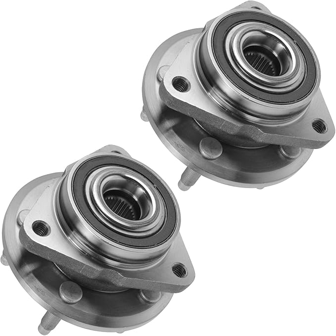 TRQ 2 Piece Front Wheel Bearing & Hub Assembly Set Compatible with 2011-2015 Chevrolet Cruze 2016 Cruze Limited