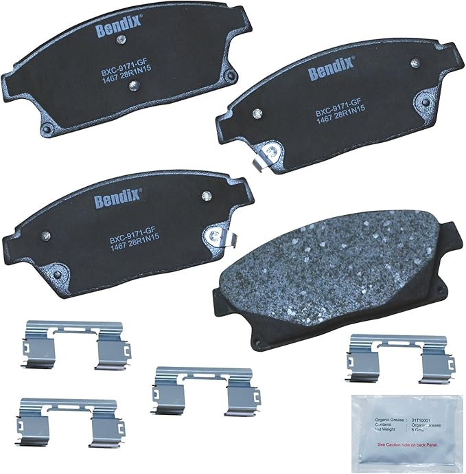 Bendix Priority1 CFC1467 Ceramic Front Brake Pads for Buick Encore 2017-2013,Verano 2017-2012,Cadillac ATS 2016-2013,Chevrolet Cruze 2015-2014,Orlando 2014,Trax 2017-2013,Volt 2012-2011,Volt 2015-2014