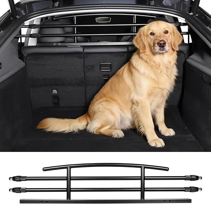 for Tesla Model Y Juniper Dog Barrier Adjustable Large Pet Protective Barrier Anti-bite Heavy-Duty Metal Stainless Steel for Dog Travel for Tesla Model Y Juniper Accessories 2025 2026