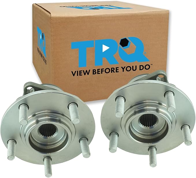 TRQ 2 Piece Rear Wheel Bearing & Hub Assembly Set AWD Compatible with 2007-2013 Mitsubishi Outlander