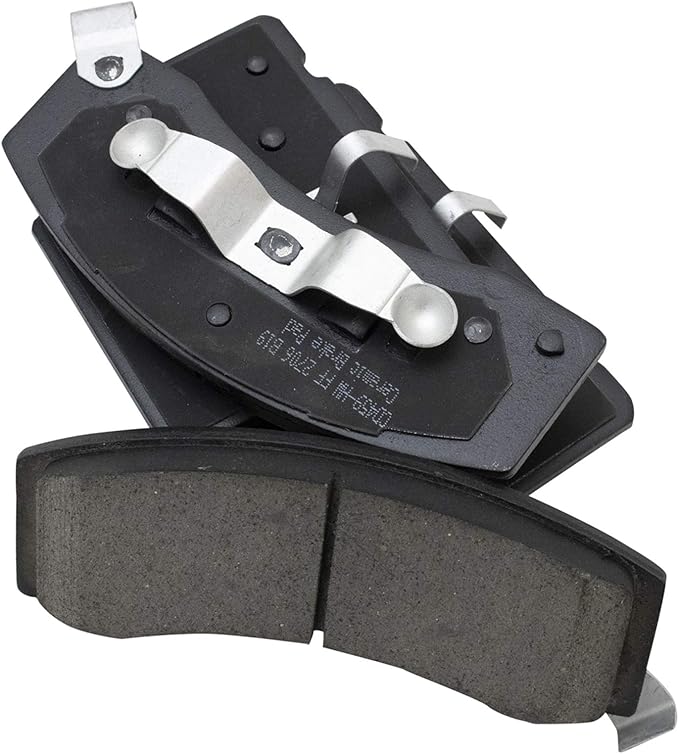 TRQ Front Brake Pads Ceramic Compatible with 1990-2000 Chevrolet C3500 1996-2002 Express 3500 K3500 1994-1999 Dodge Ram 2500 Ram 3500 GMC Savana 3500