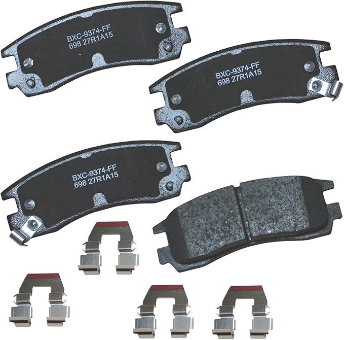 Bendix Premium SBC698 Ceramic Rear Brake Pads for Select Models Buick,LaCrosse,Regal,Rendezvous,Chevy,Monte Carlo,Venture,Olds,Intrigue,Silhouette,Pontiac Aztek,Grand Am,Prix,Montana