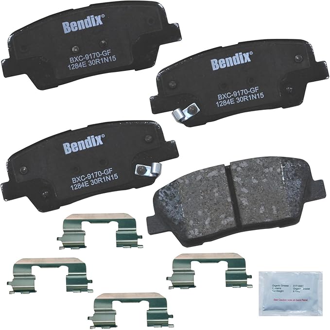 Bendix Priority1 CFC1284E Ceramic Rear Brake Pads for Hyundai Equus 2016-2011
