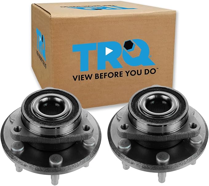 TRQ Left and Right Wheel Bearing and Hub Assembly Set 2 Piece Compatible with 2008-2017 Buick Enclave 2009-2017 Chevrolet Traverse 2007-2016 GMC Acadia 2017 Acadia Limited 2007-2010 Saturn Outlook