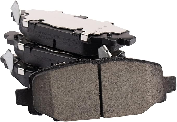 TRQ Rear Brake Pads Ceramic Hardware Compatible with 2018-2020 Jeep Wrangler