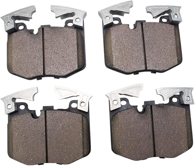 TRQ Front Ceramic Brake Pad Set Compatible with 2020 Toyota GR Supra 21-22 GR Supra Premium 21-22 GR Supra A91 Edition 2023 GR Supra L6 3.0L 2024 GR Supra