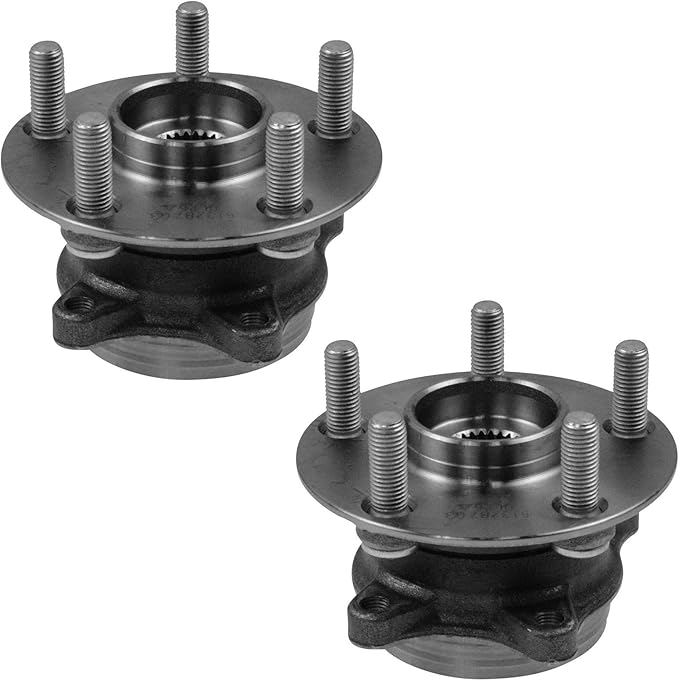 TRQ Front Left and Right Wheel Bearing and Hub Assembly Set 2 Piece Compatible with 2010-2015 Toyota Prius 2012-2015 Prius Plug-in 2011-2017 Lexus CT200h
