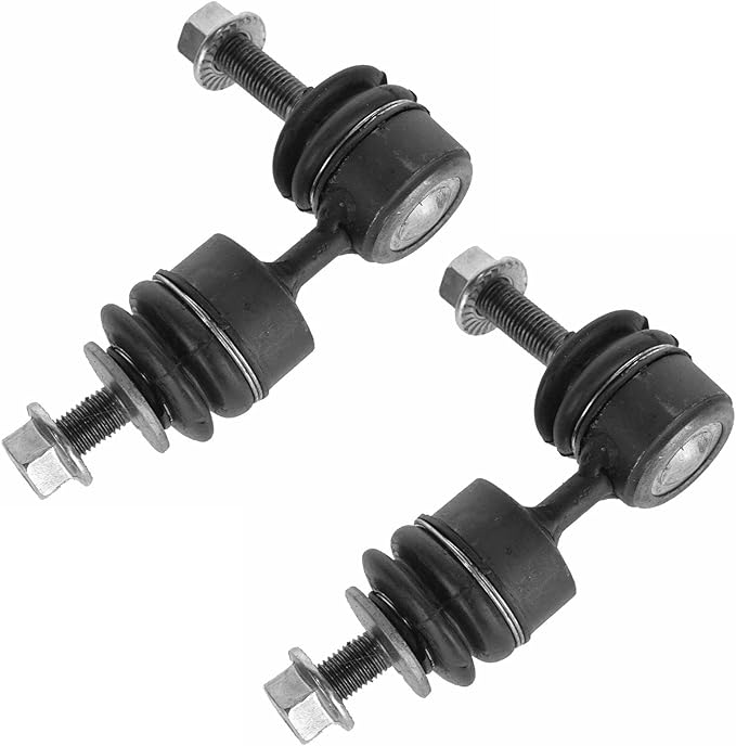 TRQ Rear Driver and Passenger Side Sway Bar Link Set 2 Piece Compatible with 07-13 Mazda 3 S 07-13 3 i 04-06 3 06-10 5 12-17 5 04-11 Volvo S40 06-13 C70 08-13 C30 05-11 V50