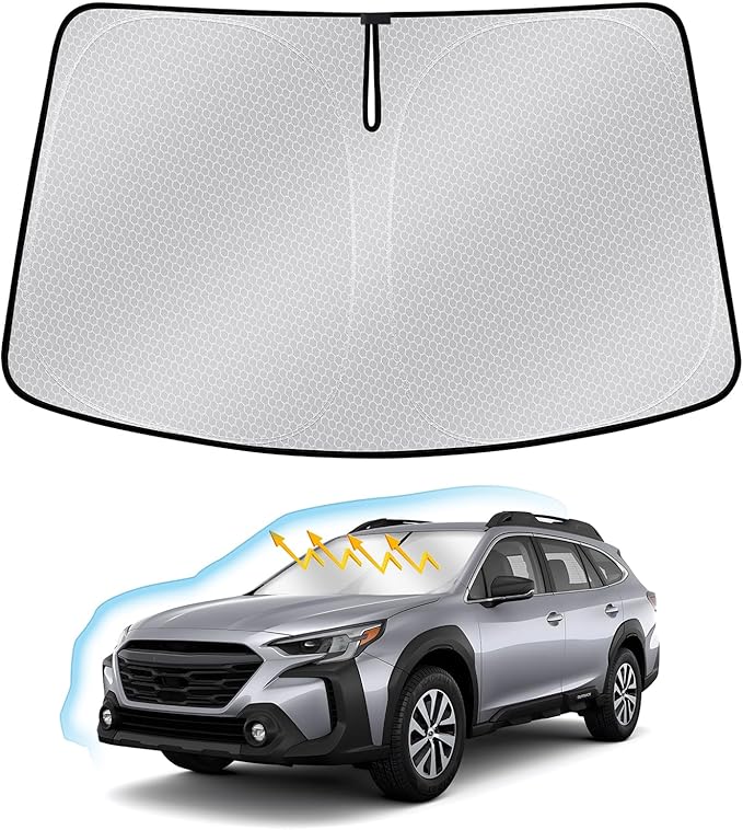 Windshield Sun Shade for Subaru Outback 2020-2025, Upgraded Nano Materials Front Window Shade Cover for Outback 2020 2021 2022 2023 2024 2025, Foldable Sun Shield Protector for Outback Accessories