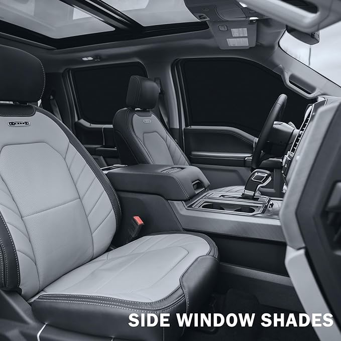 KUST Car Window Shades for Ford F-150 2015-2020 Side Window Covers with Rear Windshield Sun Shade UV Block Privacy Protection F150 Accessories for Camping Blackout 5PCS