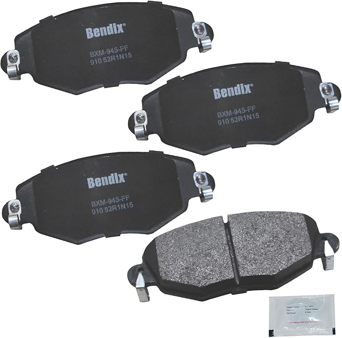 Bendix Priority1 CFM910 Semi-Metallic Front Brake Pads for Ford Mondeo 2007-2001, Jaguar X-Type 2008-2001