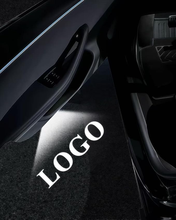 2026 Upgraded Accessories Compatible with Model Y Juniper Model 3 Highland X S, Ultra-Bright HD Car Door Lights Logo Projector, OEM Style Puddle Lights No Fade 3D Laser Car Welcome Ghost Light(2 Pack)
