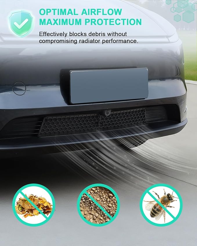 REFORM DESIGN Front Grill Mesh Insert Compatible with 2025 2026 Tesla New Model Y Juniper, Air Vent Cover Guard Replacement for Tesla Model Y Accessories (2025+ New Model Y Juniper)
