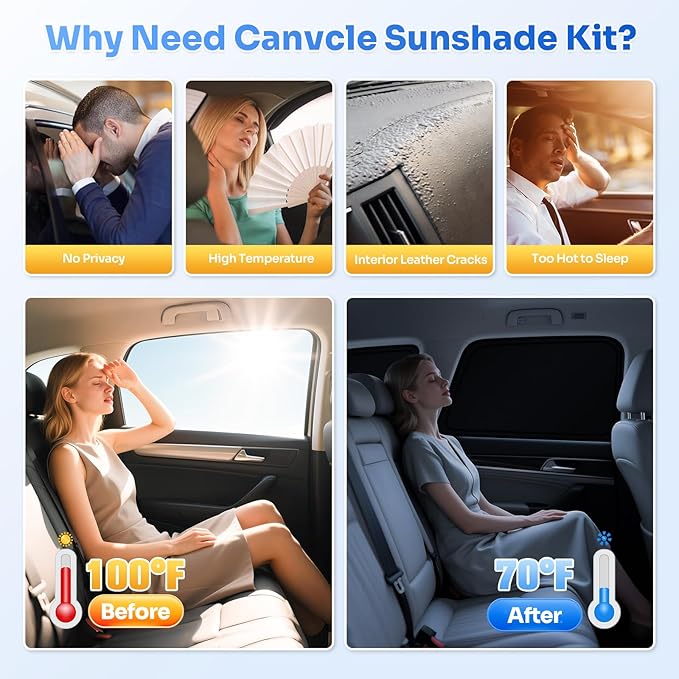 Window Shades for 2015-2020 Ford F150 4 Door Accessories Windshield Sun Shade Side Rear Window Cover Sunshade Sun Visor Shield Privacy Protection for Camping Keep Vehicle Cool Black 6PCS