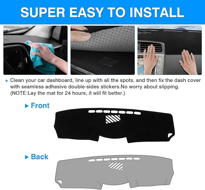 Autorder Dashboard Cover Mat for Lexus IS250 IS350 2006-2011 2012 2013 Accessories Dash Cover Upgrade Flannel Dash Mat Sunshade Glare UV Rays Protector