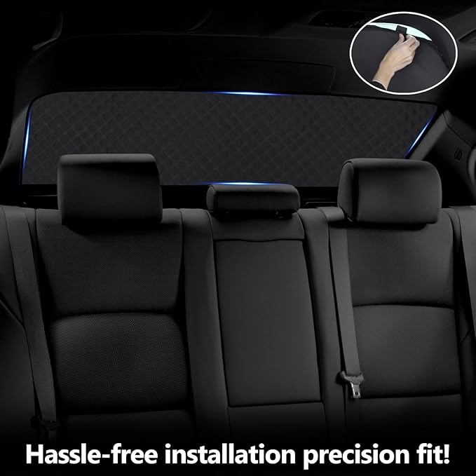 ZATOOTO Rear Windshield Sunshade for Toyota Tacoma 2024 Rear Windshield Sunshield Double Layer for Sunshade and Privacy Offer Great Visibility Sun Blocker Back Window Sun Shade for Toyota Tacoma