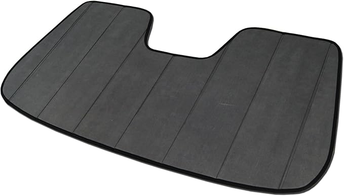 Front Car Windshield Sun Shade Compatible with 2011-2017 BMW F25 X3 | Custom Fit Visor Accordion Fold Style Sun Protector | Silver & Grey 1-pc Set | SS-032