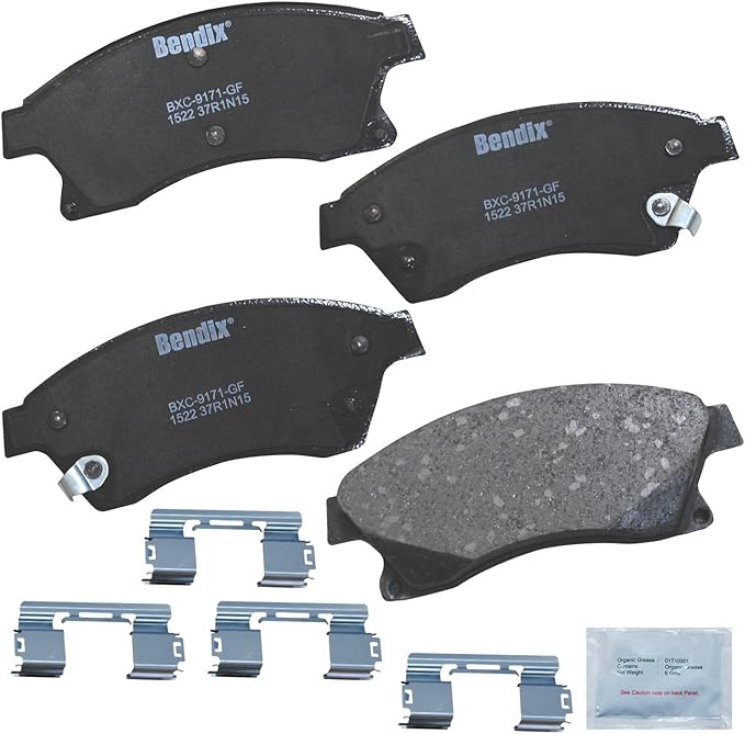 Bendix Priority1 CFC1522 Ceramic Front Brake Pads for Chevrolet Cruze 2015-2010, Cruze Limited 2016, Orlando 2013-2012, Sonic 2017-2012, Volt 2013