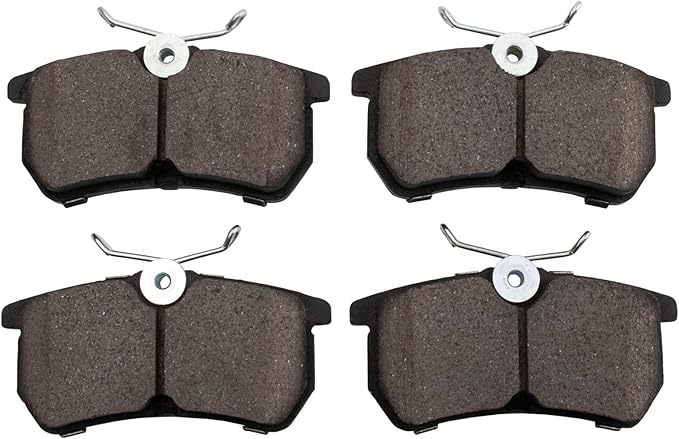 TRQ Rear Brake Pads Ceramic Compatible with 2014-2019 Ford Fiesta 2001-2007 Focus