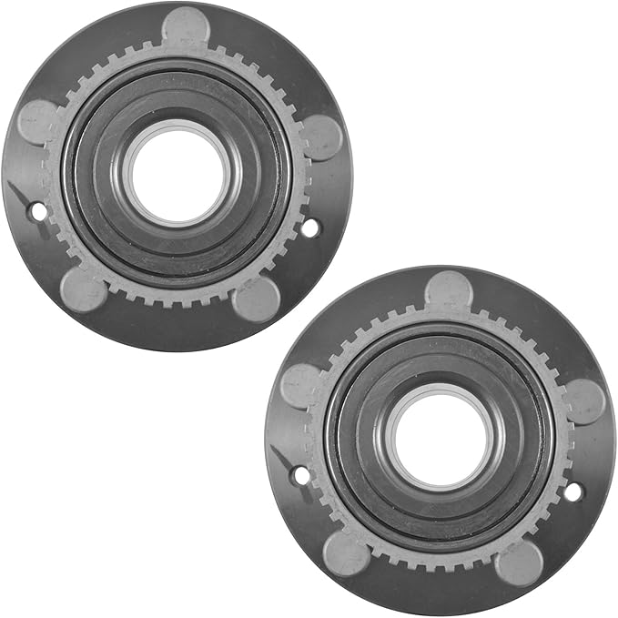 TRQ Left and Right Wheel Bearing and Hub Assembly Set 2 Piece Compatible with 89-98 Mazda MPV RWD 00-01 MPV ES 02-06 MPV 01-03 Protege ES 03 Protege MazdaSpeed 01 Protege MP3 02-03 Protege5
