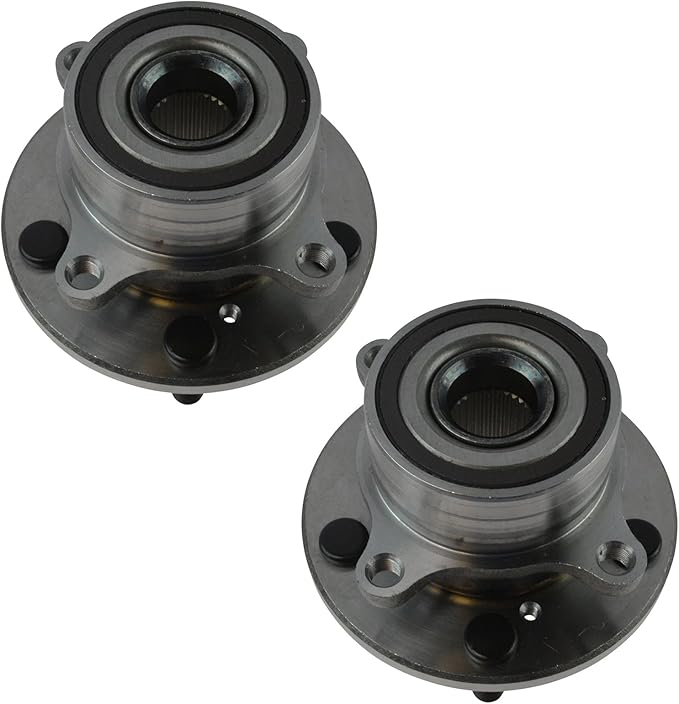 TRQ Front Left and Right Wheel Bearing and Hub Assembly Set 2 Piece Compatible with 2007-2013 Acura MDX 2010-2013 ZDX 2009-2015 Honda Pilot