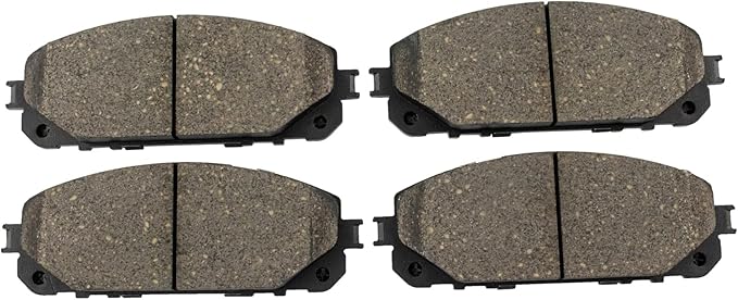 TRQ Front Brake Pads Ceramic Hardware Wear Sensor Compatible with 2016-2021 Jeep Cherokee