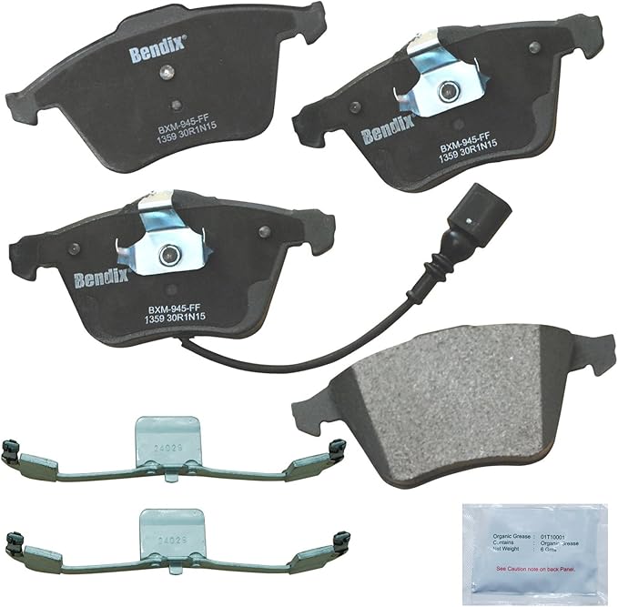 Bendix Priority1 CFM1359 Semi-Metallic Front Brake Pads compatible with Audi TT 2007, TT 2014-2010, TT Quattro 2008, 2011-2010, 2013, TTS Quattro 2015-2009, Volkswagen Golf 2013, Golf R 2013