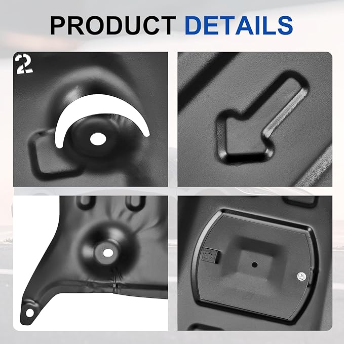 Front Skid Plate Compatible with Tesla Model 3 2017-2024 & Tesla Model Y 2020-2022 Chassis Guard Plates Splash Shield Cover with Install Accessories