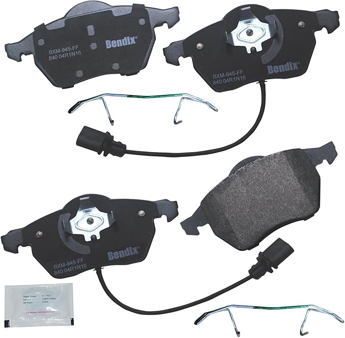 Bendix Priority1 CFM840 Semi-Metallic Front Brake Pads for Select Models Audi A4, A4 Quattro, A6, A6 A8 RS6, S4, S6, Seat Exeo, Volkswagen Passat, Volvo C70